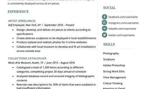How to Create a Resume for a Job in the Arts