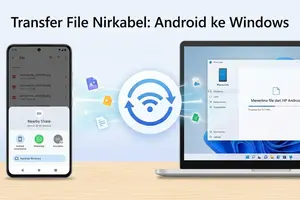 Cara Transfer File HP ke Laptop Tanpa Kabel (7 Metode 2026)