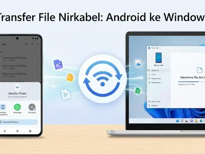 Cara Transfer File HP ke Laptop Tanpa Kabel (7 Metode 2026)