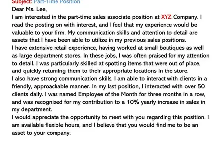 How to Write a Strong Cover Letter for a Part-Time Job