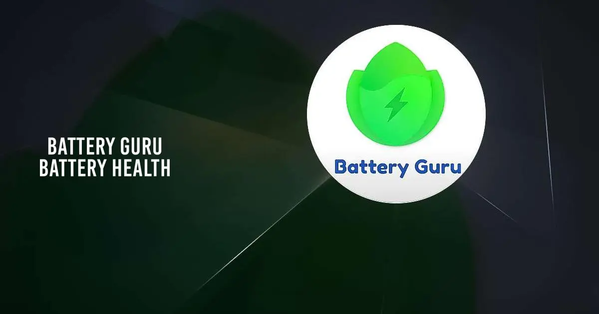 Tampilan dashboard Battery Guru dengan statistik kesehatan baterai