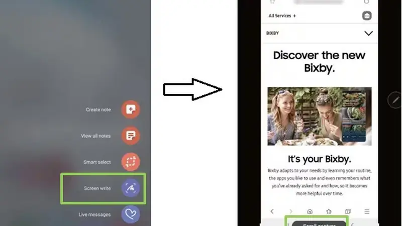Cara Screenshot Panjang di HP Samsung (Scroll Capture One UI)