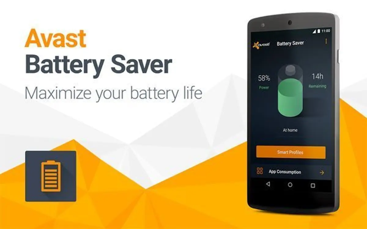 Tampilan Avast Battery Saver dengan pilihan Smart Profiles